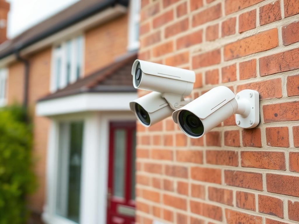Example installation image — Four-Camera CCTV System Installation